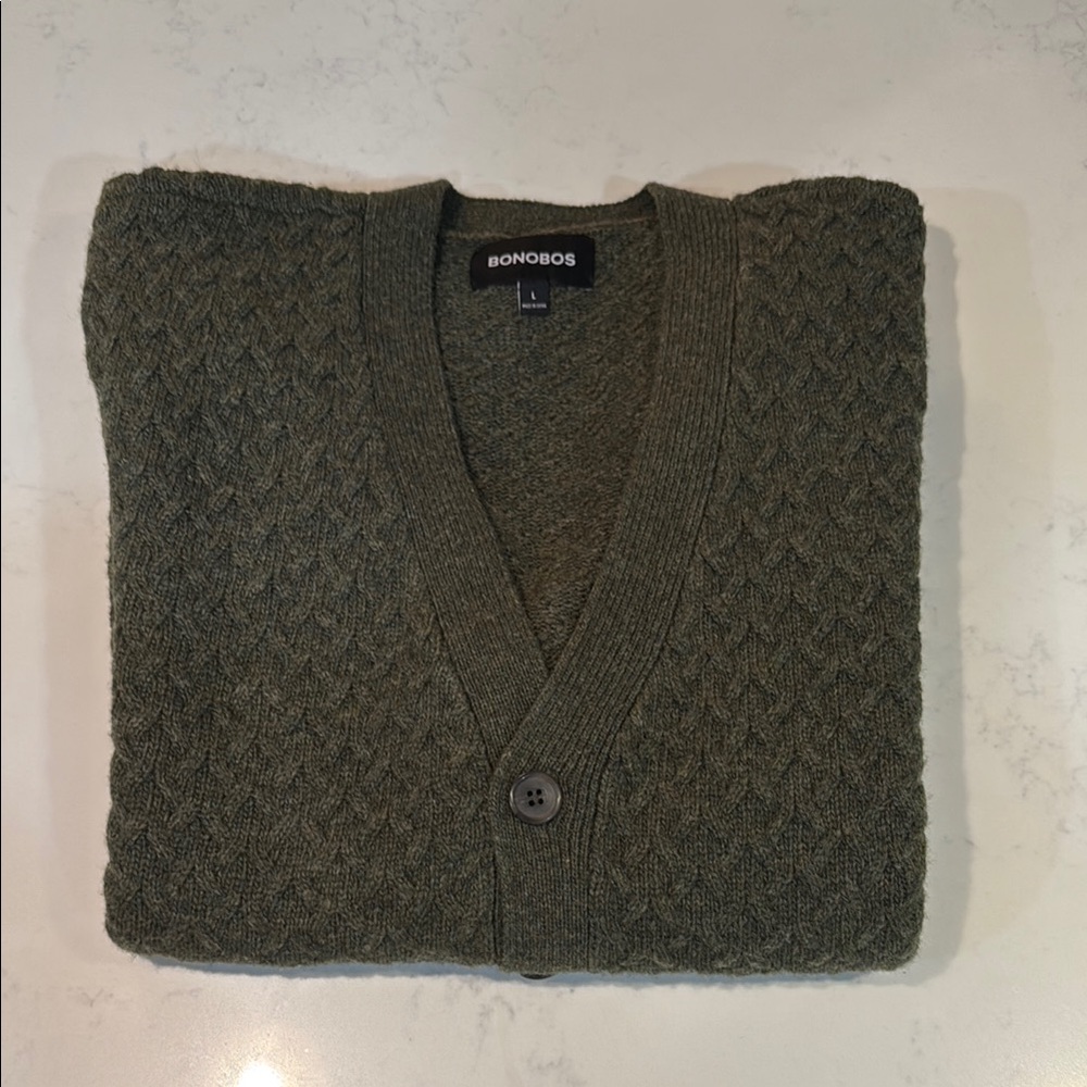 Bonobos Olive Green Men's Sweater